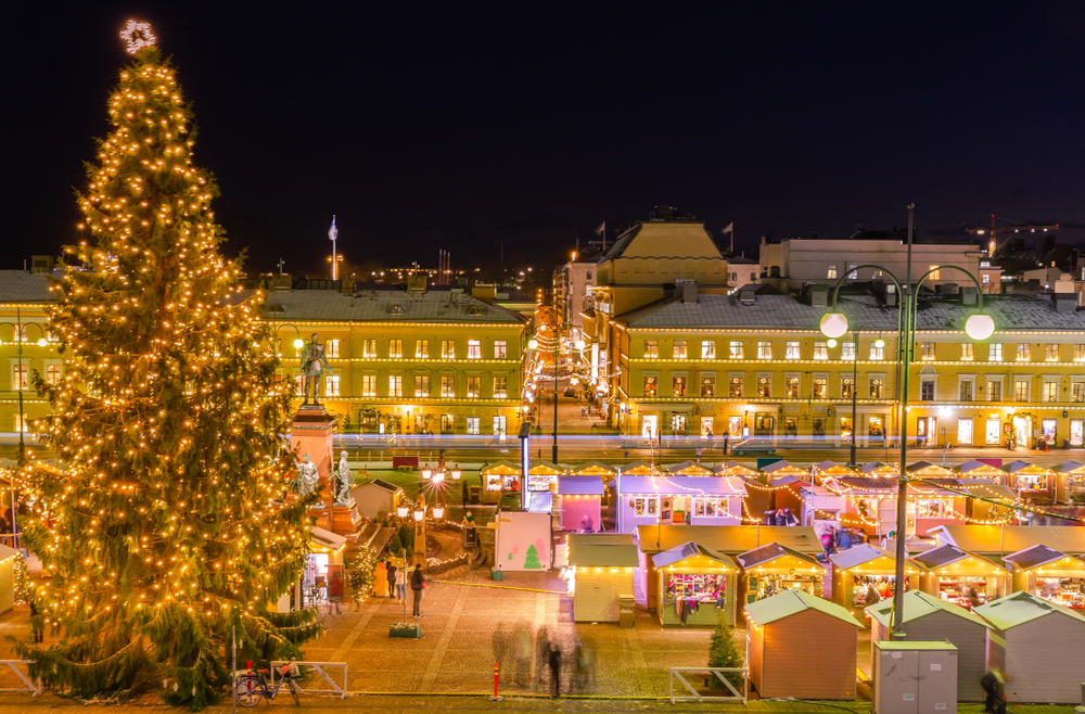 Christmas market in Helsinki