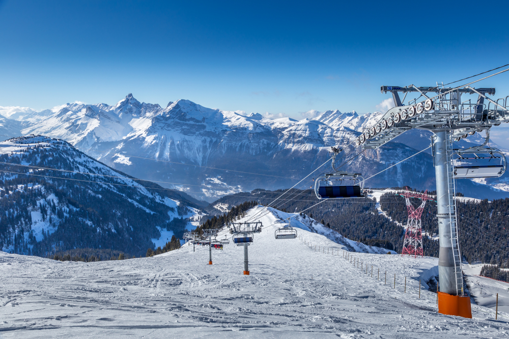 Vew in the Flaine ski area