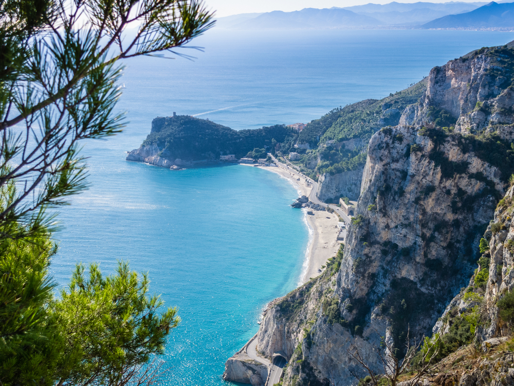 best beaches in italy, Baia dei Saraceni near Finale Ligure